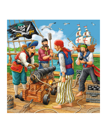 Puzzle 3x49el Przygody piratów 080304 RAVENSBURGER