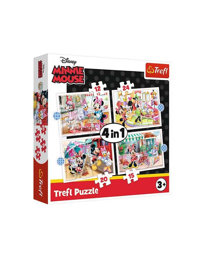 Puzzle 4w1 Minnie z przyjaciółmi 34355 TREFL główny