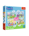 Puzzle 4w1 Wspomnienia z wakacji Świnki Peppy 34359 TREFL - nr 2