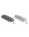 DELOCK Cable Holder with 5 feed-throughs Set 6 pieces - nr 2