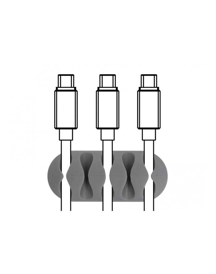 DELOCK Cable Holder with 5 feed-throughs Set 6 pieces główny