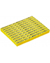 DELOCK Cable Marker Clips A-Z yellow 260 pieces - nr 5