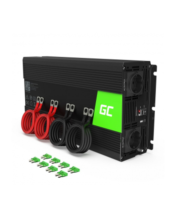 green cell Przetwornica 12V/230V 3000W/6000W Czysty sinus