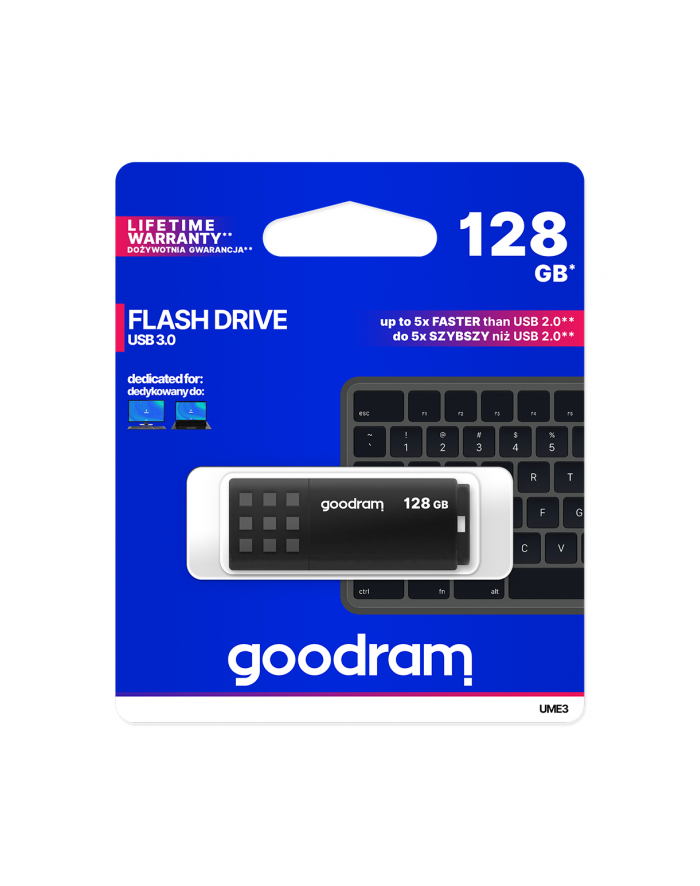 goodram Pendrive UME3 128GB USB 3.0 Czarny główny