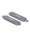 DELOCK External Enclosure for M.2 NVME PCIe SSD with USB Type-C and Type-A male - nr 15