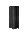 LANBERG rack cabinet 19inch free-standing 42U/800x800 self-assembly flat pack with mesh door black - nr 2