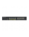 ZYXEL GS1900-24 24-port GbE L2 12 Port PoE Smart Switch rackmount 130 Watt - nr 19