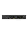 ZYXEL GS1900-24 24-port GbE L2 12 Port PoE Smart Switch rackmount 130 Watt - nr 23