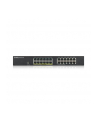 zyxel Przełącznik GS1900-24EP-EU0101F 24xGbE L2 12xPoE Rack 130W - nr 56