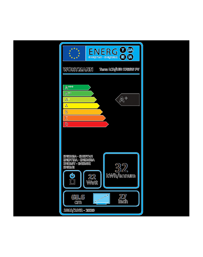 WORTMANN AG TERRA LED 2766W PV czarny DP/HDMI GREENLINE PLUS  ( gwarancja wymiany na nowy monitor w przypadku awarii ) główny
