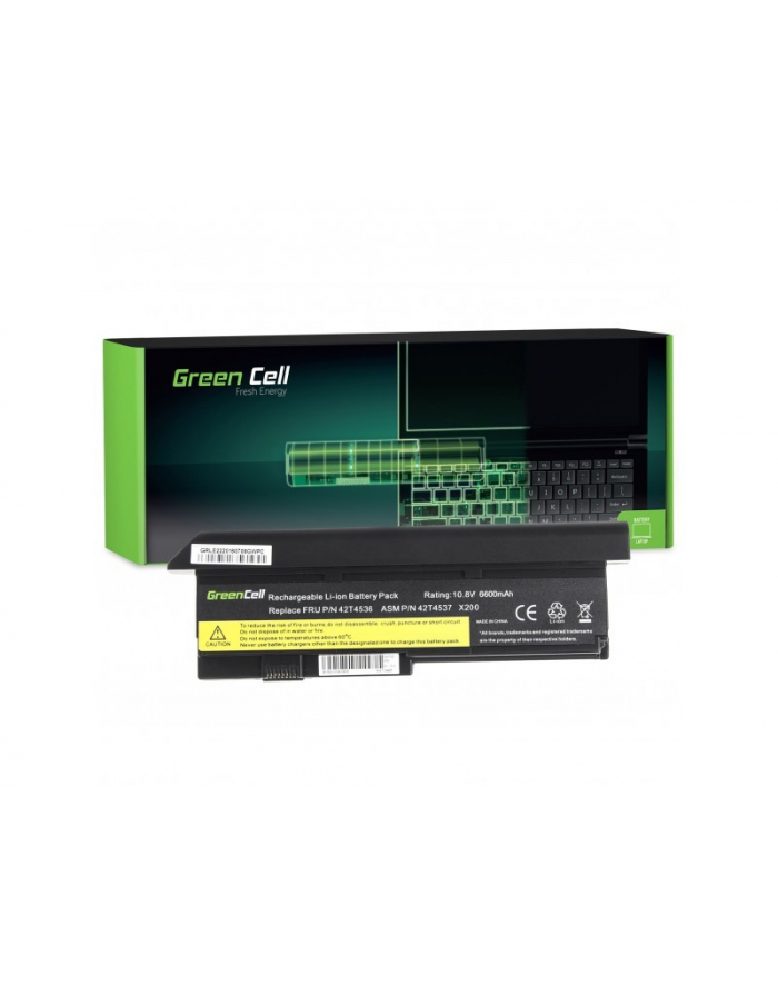 green cell Bateria do Lenovo X200 42T4650 11,1V 6,6Ah główny