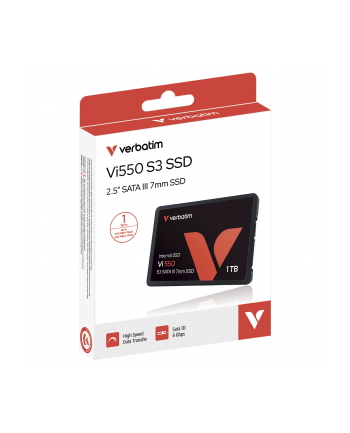 verbatim Dysk SSD wewnętrzny 1TB SATA III Czarny