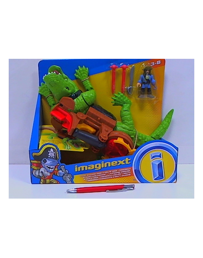 Fisher-Price Imaginext Kroczący Krokodyl i Pirat Hak DHH63 p2 MATTEL główny