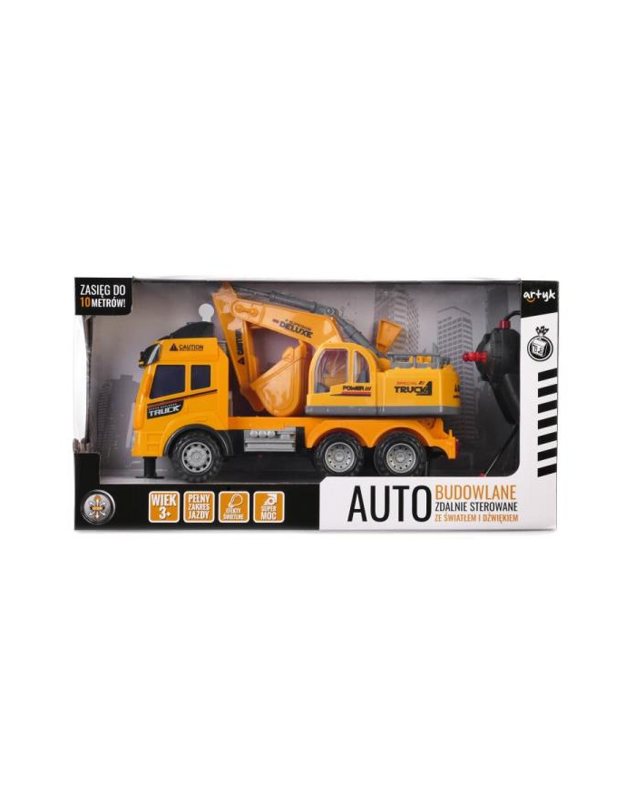 Auto budowlane zdalnie sterowane Koparka  TOYS FOR BOYS 131226 ARTYK główny
