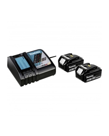 Makita Power Source Kit Li 18.0V 5Ah, set (black, 2x battery BL1850B, 1x charger DC18RC)