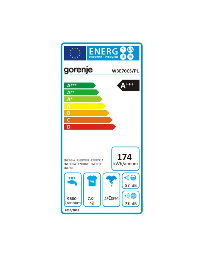 gorenje Pralka W3E70CS/PL główny