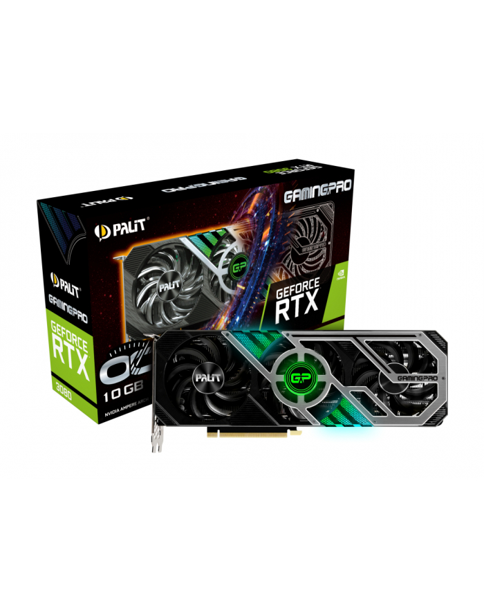palit Karta graficzna GeForce RTX 3080 GamingPro OC 10GB GDDR6X 320bit 3DP/HDMI główny