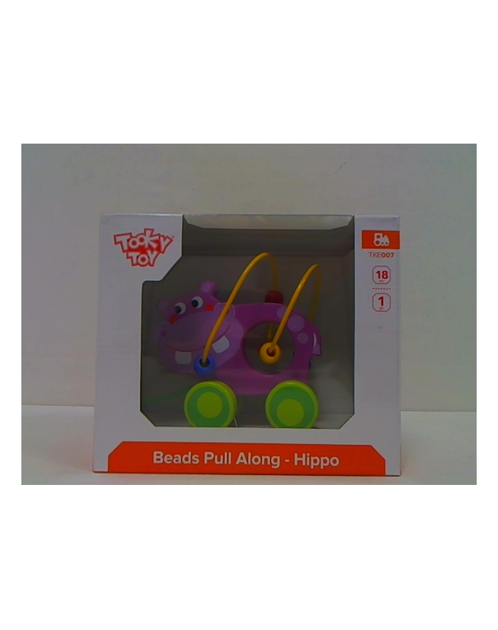 anek - smily play TOOKY TOY Hipopotam d/ciągn... TKE007 47992. główny