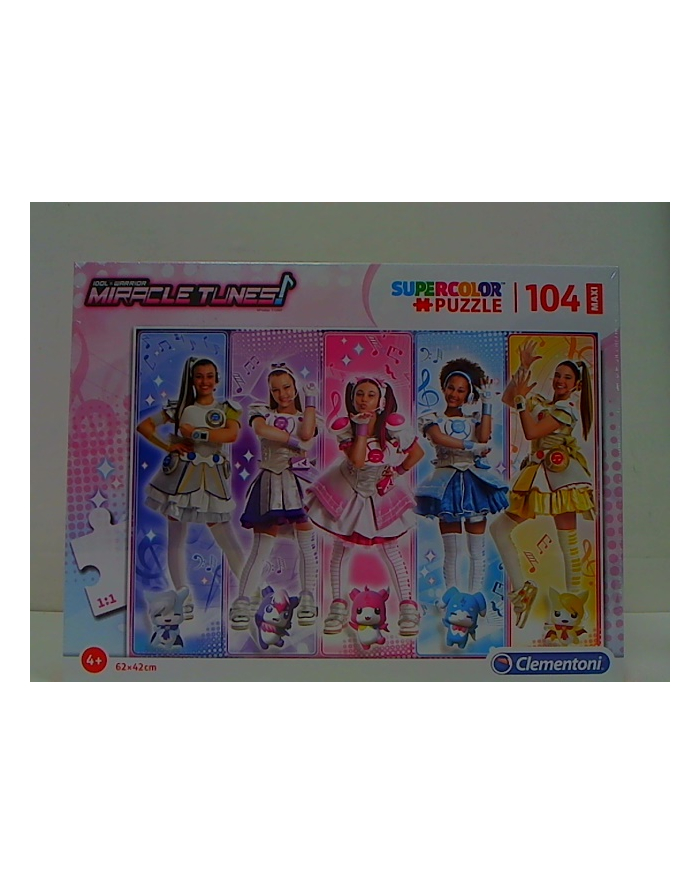 clementoni CLE.puzzle 104 maxi Miracle Tunes superkolor 23736 główny