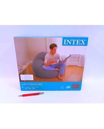 intex Pufa flokowana Grey 107X104X69 68579 02758.