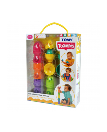 TOMY Toomies piramidka z jajeczek E73083