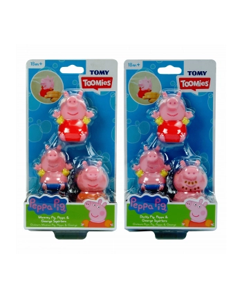 TOMY Świnka Peppa figurki do wody 3-pack E73105