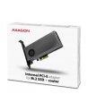 AXAGON PCEM2-DC, adapter wewnętrzny PCIe x4 - M.2 NVMe M-key + SATA B-key slot, chłodnica, LP - nr 17