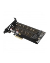 AXAGON PCEM2-DC, adapter wewnętrzny PCIe x4 - M.2 NVMe M-key + SATA B-key slot, chłodnica, LP - nr 22