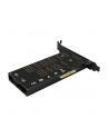 AXAGON PCEM2-DC, adapter wewnętrzny PCIe x4 - M.2 NVMe M-key + SATA B-key slot, chłodnica, LP - nr 23