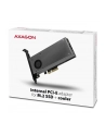 AXAGON PCEM2-DC, adapter wewnętrzny PCIe x4 - M.2 NVMe M-key + SATA B-key slot, chłodnica, LP - nr 28