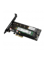 AXAGON PCEM2-D, adapter wewnętrzny PCIe x4 - M.2 NVMe M-key + SATA B-key slot, LP - nr 10