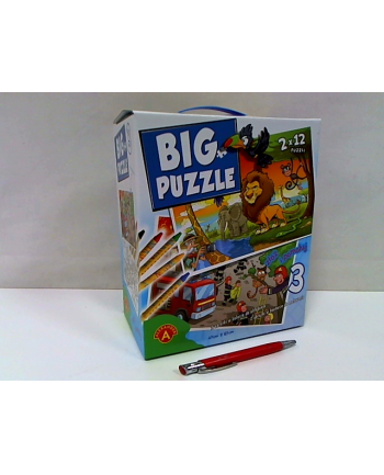 alexander Big puzzle 3 Zwierzęta afryk/Straż pożarna 24692