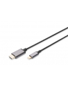 digitus Kabel adapter HDMI 4K 30Hz na USB Typ C 3.1 metalowa obudowa HQ czarny 1.8m - nr 12