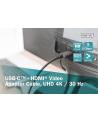 digitus Kabel adapter HDMI 4K 30Hz na USB Typ C 3.1 metalowa obudowa HQ czarny 1.8m - nr 26