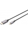 digitus Kabel adapter HDMI 4K 30Hz na USB Typ C 3.1 metalowa obudowa HQ czarny 1.8m - nr 7