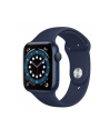 apple Zegarek Series 6 GPS, 44mm koperta z aluminium w kolorze niebieskim z paskiem sportowym w kolorze głębokiego granatu - Regular - nr 1