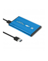 qoltec Obudowa na dysk HDD/SSD 2.5 cala SATA3 | USB 3.0 | Niebieska - nr 1