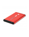 qoltec Obudowa na dysk HDD/SSD 2.5 cala SATA3 | USB 3.0 | Czerwona - nr 2
