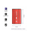 qoltec Obudowa na dysk HDD/SSD 2.5 cala SATA3 | USB 3.0 | Czerwona - nr 3