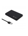 qoltec Obudowa na dysk HDD/SSD 2.5 cala SATA3 | USB 2.0 | Czarny - nr 6