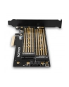 AXAGON PCEM2-D, adapter wewnętrzny PCIe x4 - M.2 NVMe M-key + SATA B-key slot, LP - nr 19