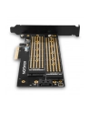 AXAGON PCEM2-D, adapter wewnętrzny PCIe x4 - M.2 NVMe M-key + SATA B-key slot, LP - nr 25