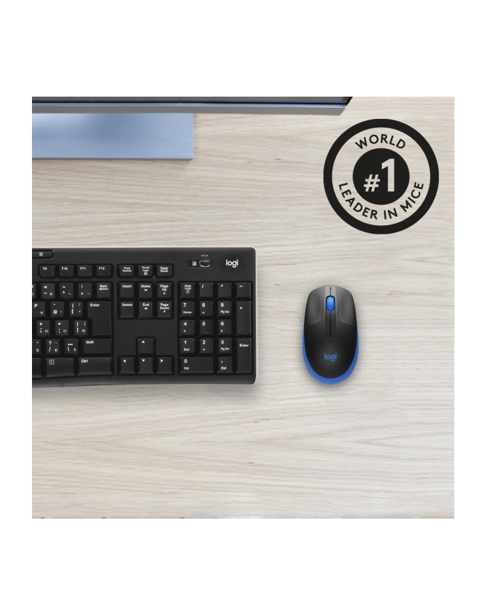 logitech Mysz bezprzewodowa M190 Blue    910-005907 główny