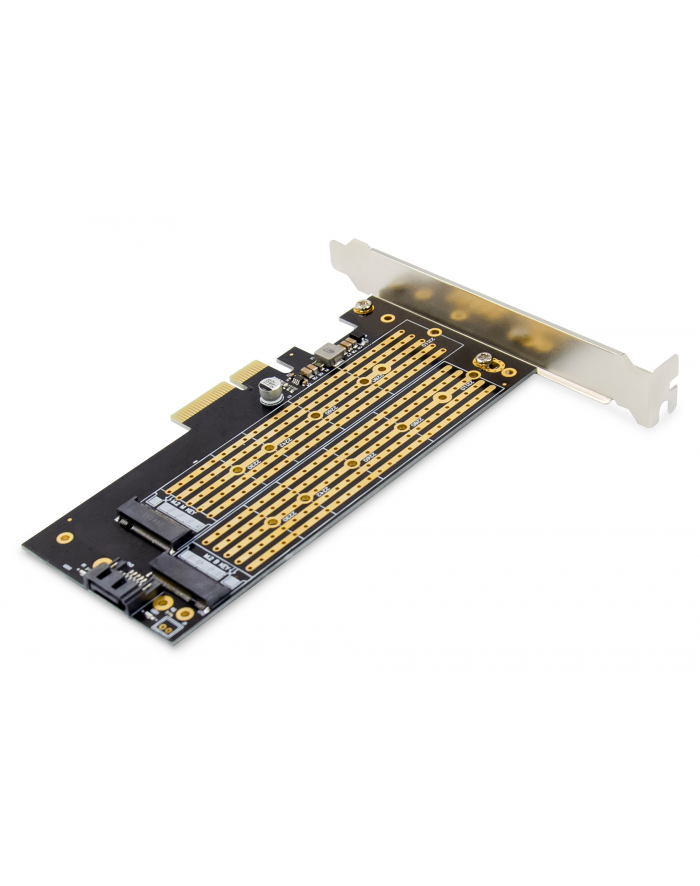 digitus Karta rozszerzeń (Kontroler) M.2 NGFF/NVMe SSD PCIe 3.0 x4 SATA 110, 80, 60, 42, 30mm główny
