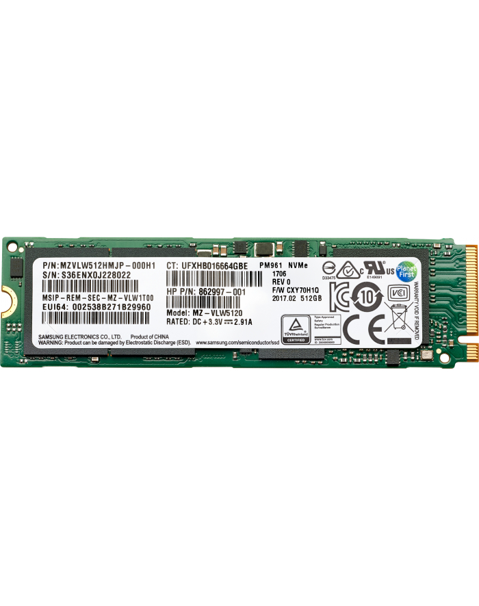 hp inc. Dysk SSD 2TB TLC PCIe3x4 NVMe M2            6SL00AA główny