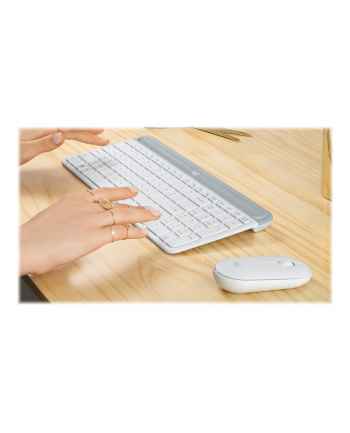 logitech Klawiatura i mysz  MK470 Wireless Offwhite      920-009205