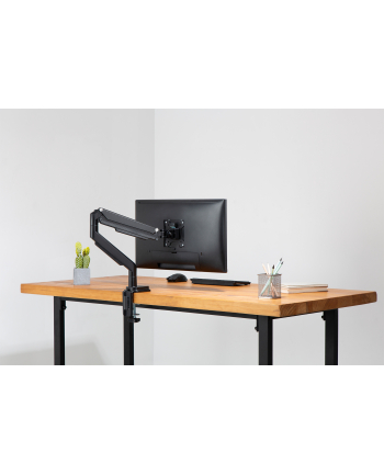 digitus Ramię biurkowe pojedyńcze z zaciskiem 1xLCD max. 32 cale max. 9 kg uchylno-obrotowe 180 (PIVOT) nr 2