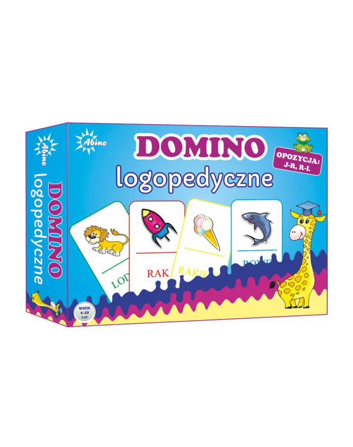 Domino logopedyczne (J-R, R-L, K-G, K-T) ABINO główny
