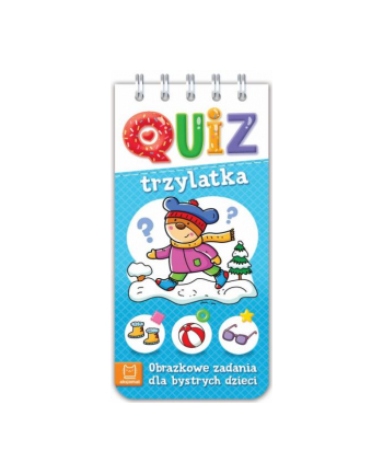 aksjomat Książka Quiz trzylatka. Obrazkowe zadania dla bystrych dzieci