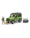 bruder Land Rover Defender z figurką leśnika i z psem - nr 1